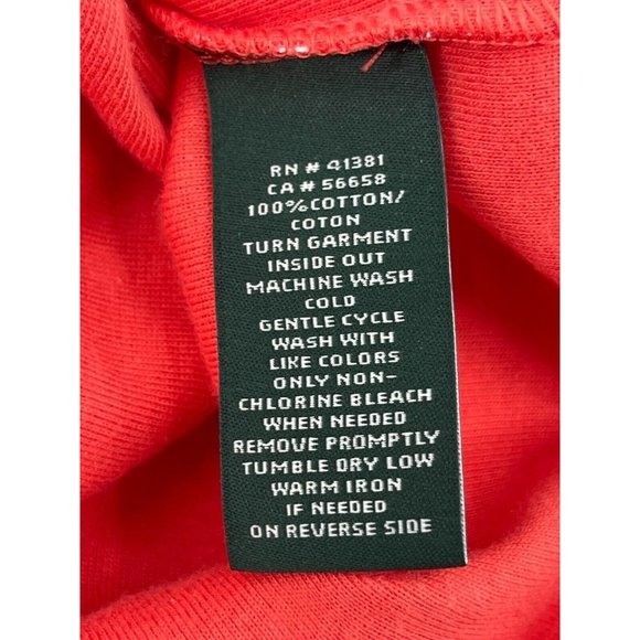 Lauren Ralph Lauren Women's Orange Long Sleeve Polka Dot Top Shirt Size XL - Picture 6 of 11